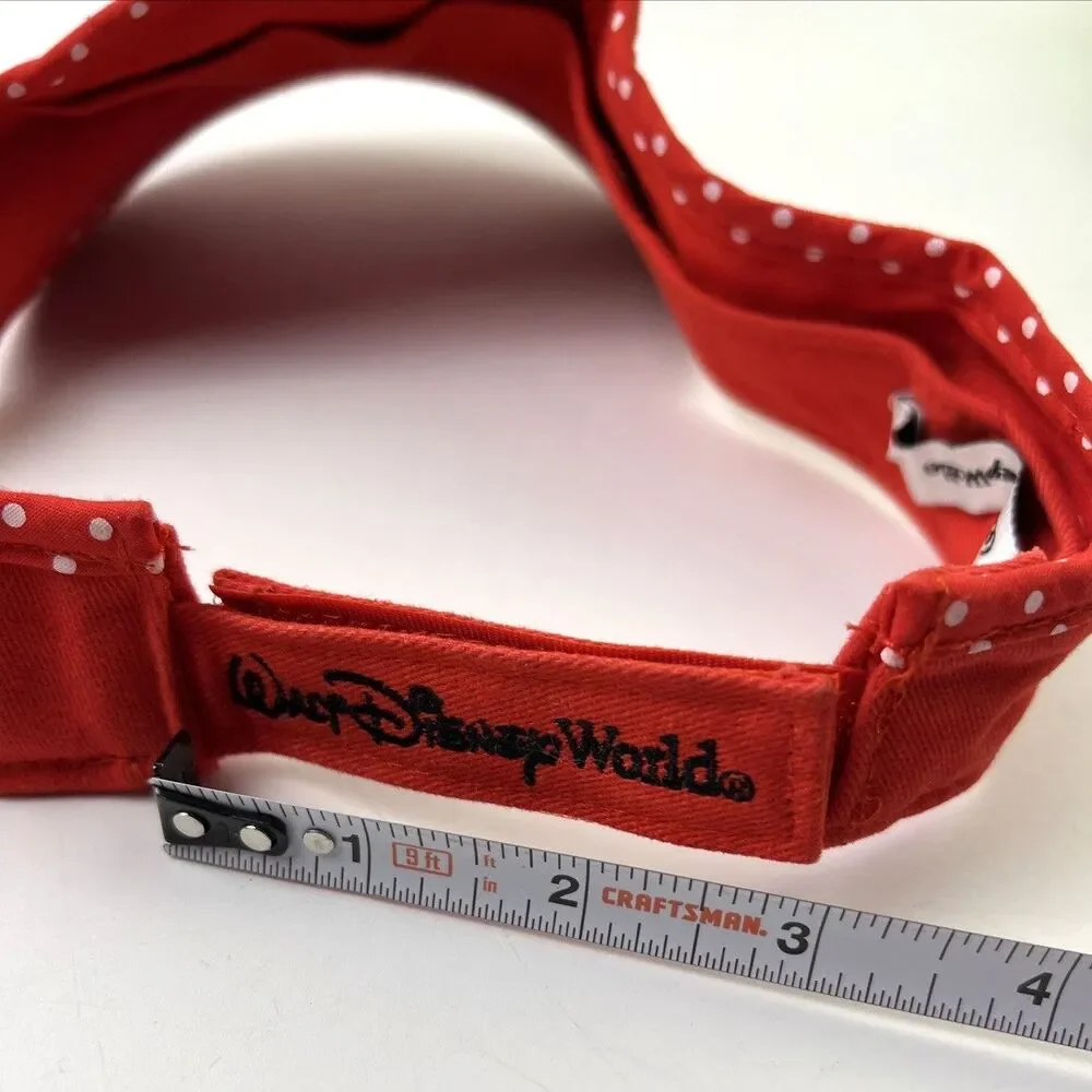 Girls Adjustable Minnie Mouse Sun Visor Red - Walt Disney World
